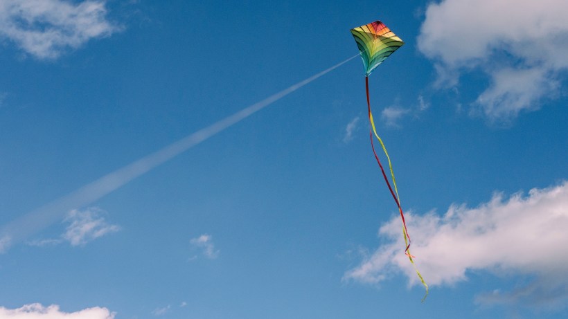 flying kite