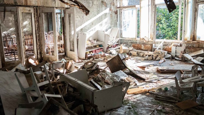 wrecked home furnitures interior